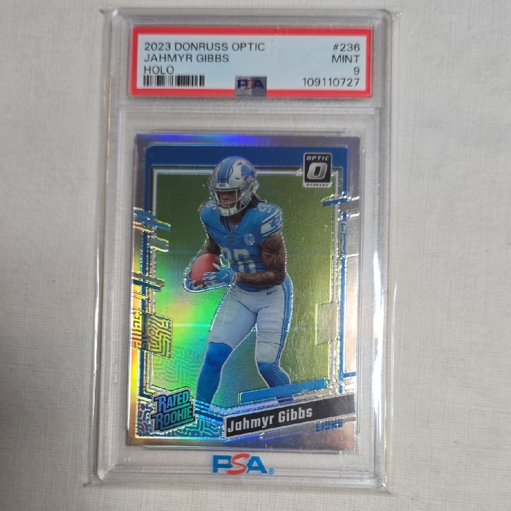 Jahmyr Gibbs #236 Mint 9 2023 Donruss Optic Holo Football Card